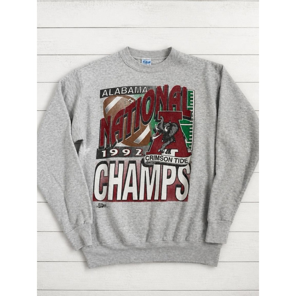 Vintage 1992 Alabama National Champs Sweatshirt Salem Sportswear Mens Medium